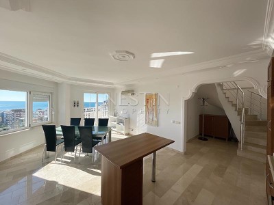 Квартира пентхаус 3+1 в районе Тосмур с видом на море фото 9