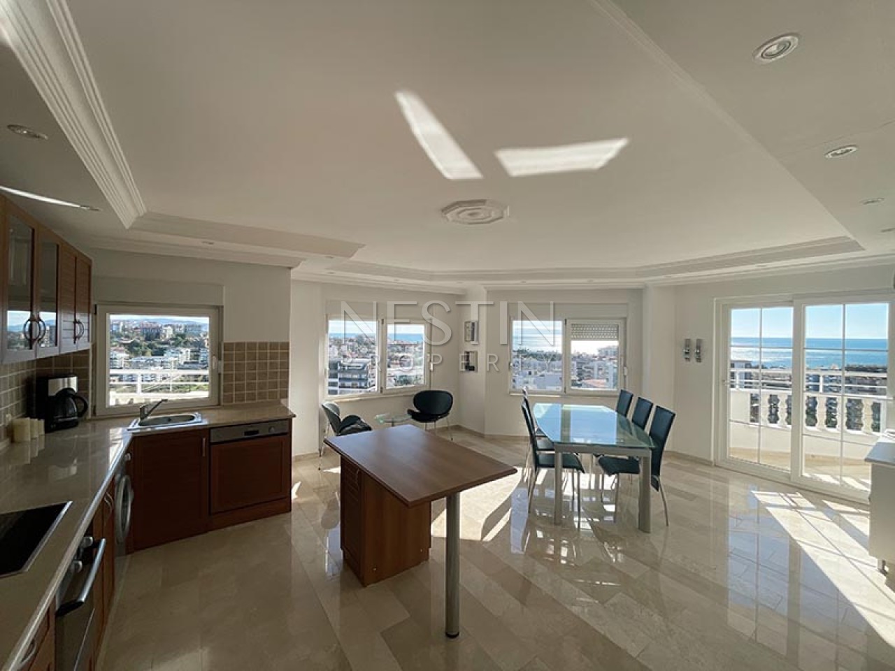 Квартира пентхаус 3+1 в районе Тосмур с видом на море фото 12