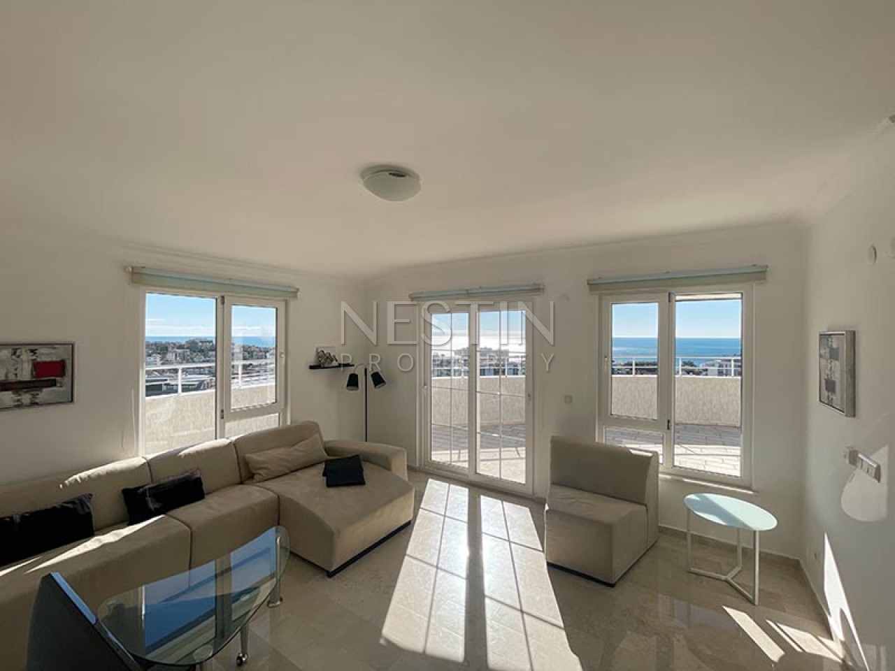 Квартира пентхаус 3+1 в районе Тосмур с видом на море фото 15