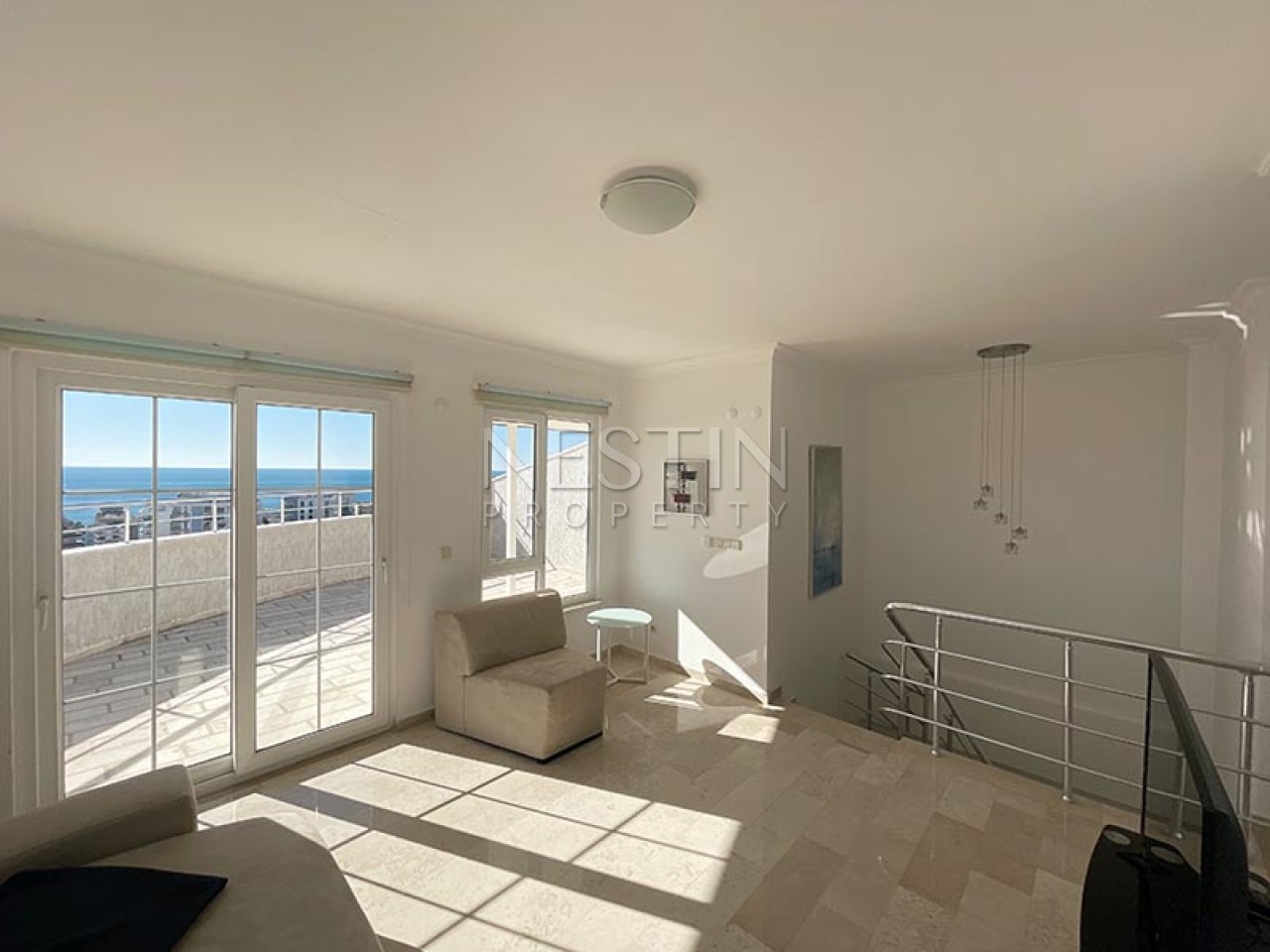 Квартира пентхаус 3+1 в районе Тосмур с видом на море фото 19