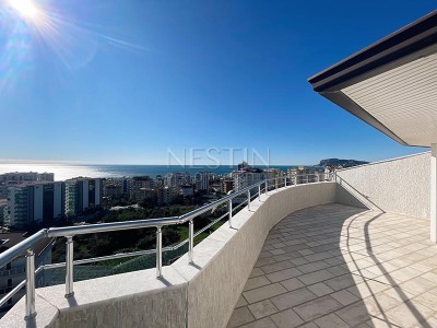 Квартира пентхаус 3+1 в районе Тосмур с видом на море фото 32