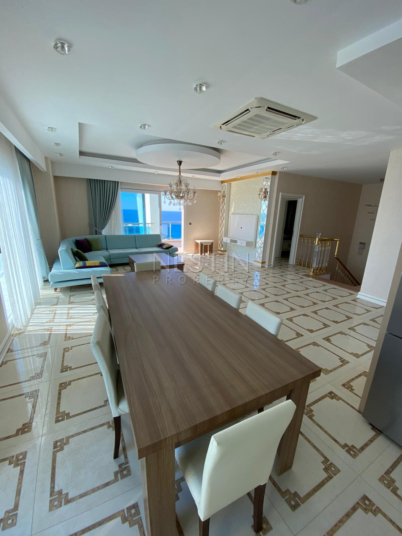 Квартира пентхаус 3+1 с красивым видом на море в районе Махмутлар фото 17