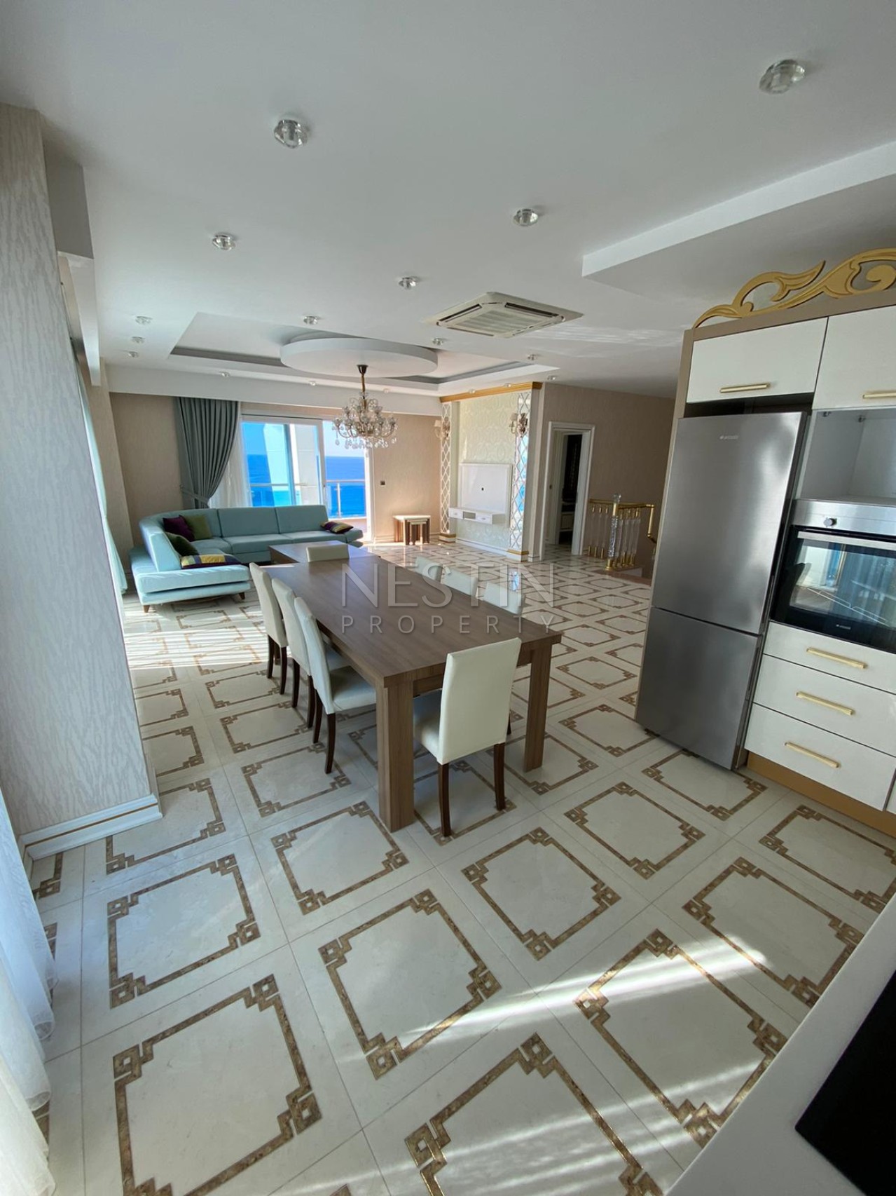 Квартира пентхаус 3+1 с красивым видом на море в районе Махмутлар фото 20