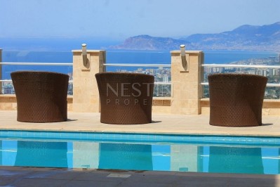 Просторная вилла 4+1 с панорамным видом на море и город фото 7