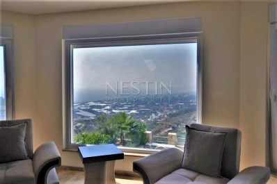 Просторная вилла 4+1 с панорамным видом на море и город фото 19