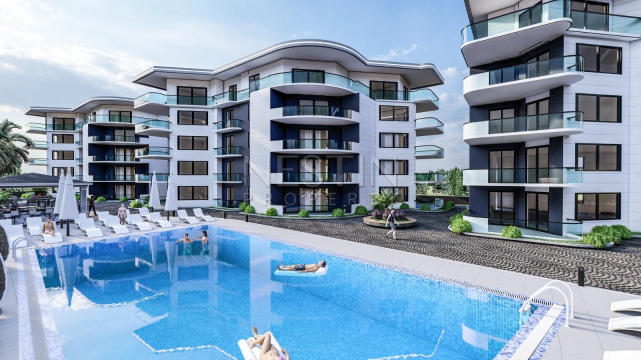 Квартира 2+1 в новом комплексе района Махмутлар с видом на море и горы фото 1