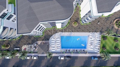 Квартира 2+1 в новом комплексе района Махмутлар с видом на море и горы фото 6