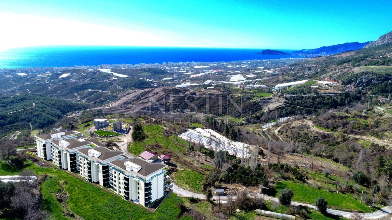 Квартира 2+1 в новом комплексе района Махмутлар с видом на море и горы фото 7