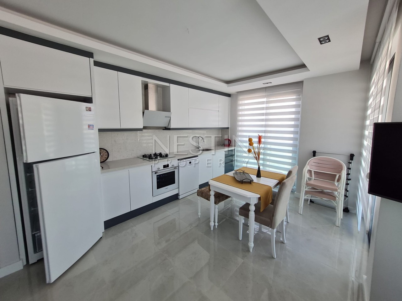 Квартира 2+1 в новом ЖК района Махмутлар с видом на горы и море фото 3