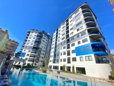 Квартира 2+1 в жилом комплексе центра города Аланья в 600 м от моря фото 1