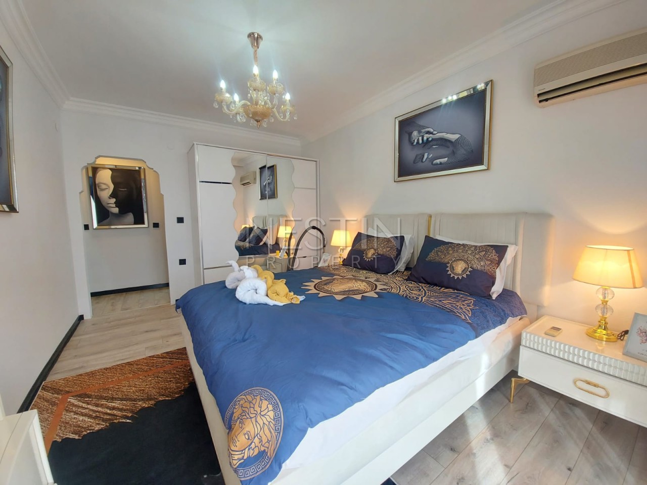 Уютная квартира 2+1 в районе Махмутлар с частичным видом на море фото 11