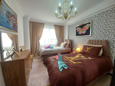 Уютная квартира 2+1 в районе Махмутлар с частичным видом на море фото 13