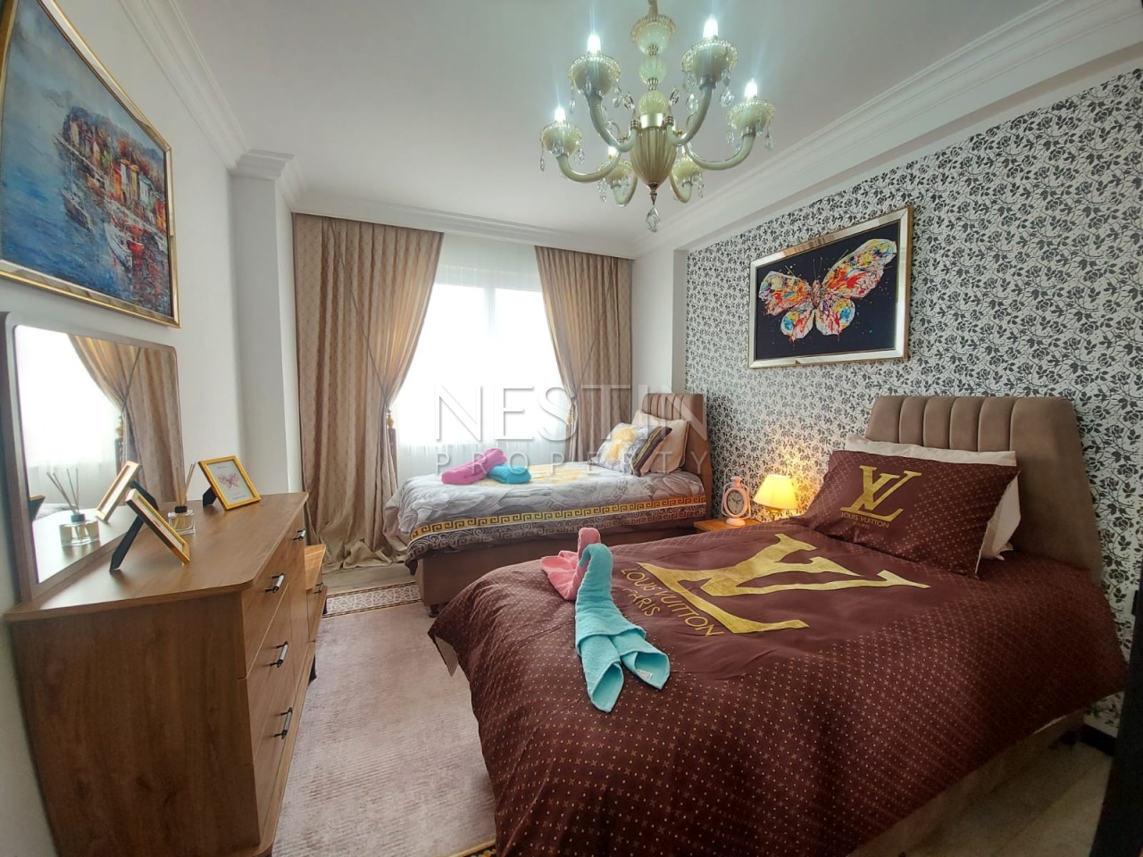 Уютная квартира 2+1 в районе Махмутлар с частичным видом на море фото 13