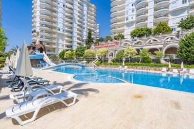 Квартира пентхаус 4+1 в комплексе района Махмутлар с видом на море и горы фото 5