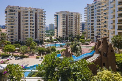 Квартира пентхаус 4+1 в комплексе района Махмутлар с видом на море и горы фото 8