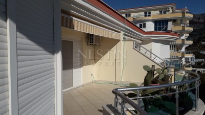 Квартира пентхаус 4+1 в комплексе района Махмутлар с видом на море и горы фото 34