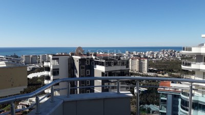 Квартира пентхаус 4+1 в комплексе района Махмутлар с видом на море и горы фото 51