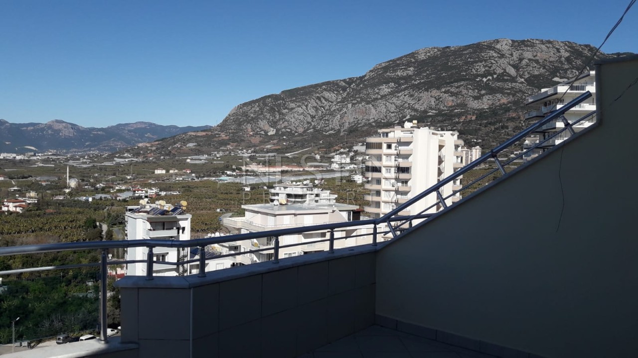 Квартира пентхаус 4+1 в комплексе района Махмутлар с видом на море и горы фото 54