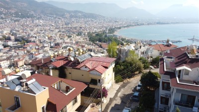 Дуплекс вилла 3+1 в центре города Аланья с красивым видом на горы и море фото 2