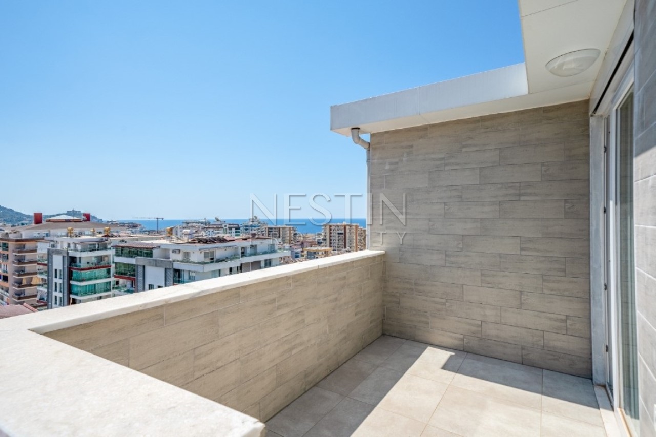 Квартира пентхаус 4+2 в районе Махмутлар с красивым видом на море фото 30