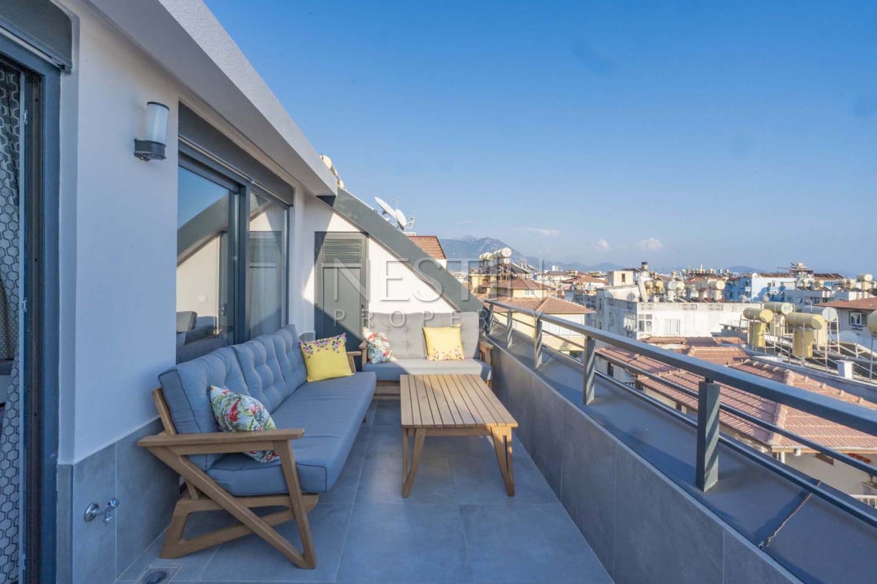 Стильная квартира пентхаус 2+1 в центре города Аланья в 150 м от моря фото 24