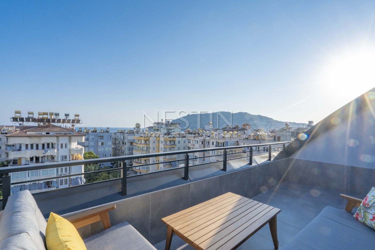 Стильная квартира пентхаус 2+1 в центре города Аланья в 150 м от моря фото 25