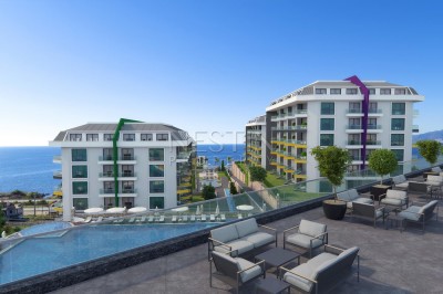 Квартира 1+1 в шикарном комплексе отельного типа в районе Каргыджак фото 2