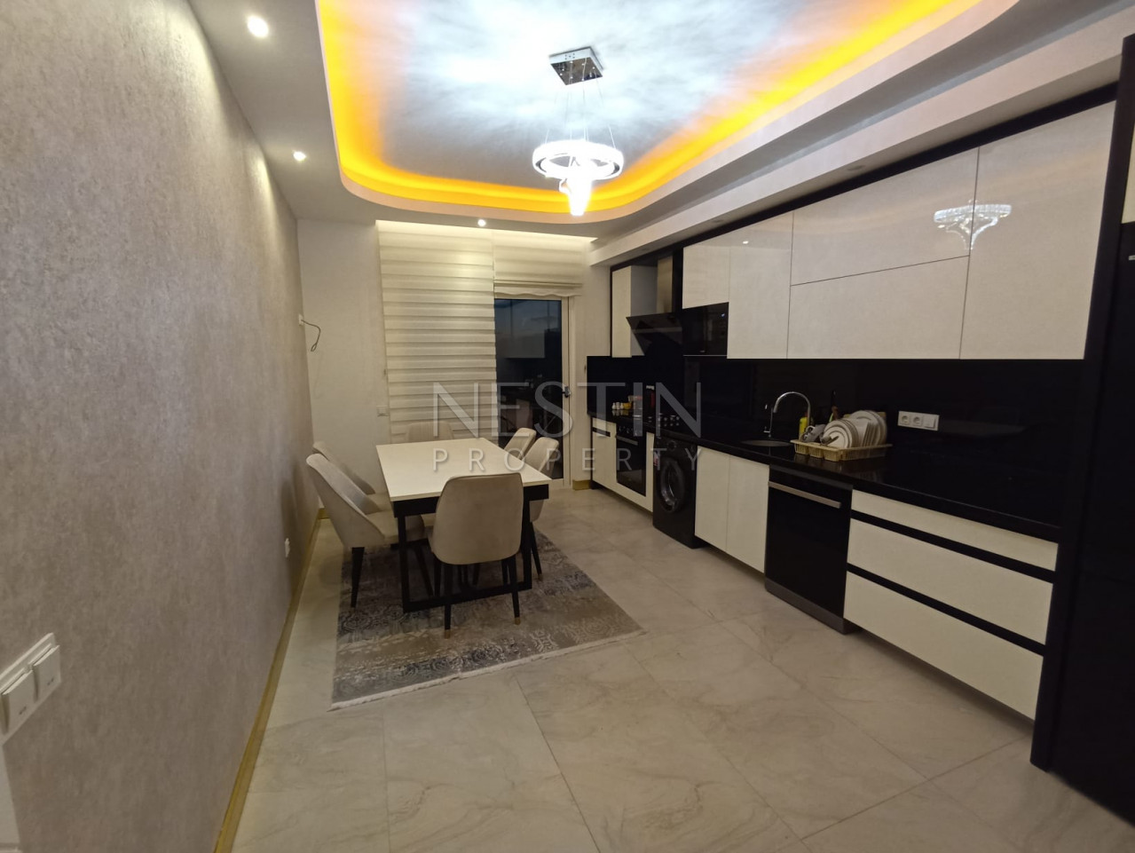 Стильная квартира 3+1 в хорошем комплексе района Махмутлар фото 8