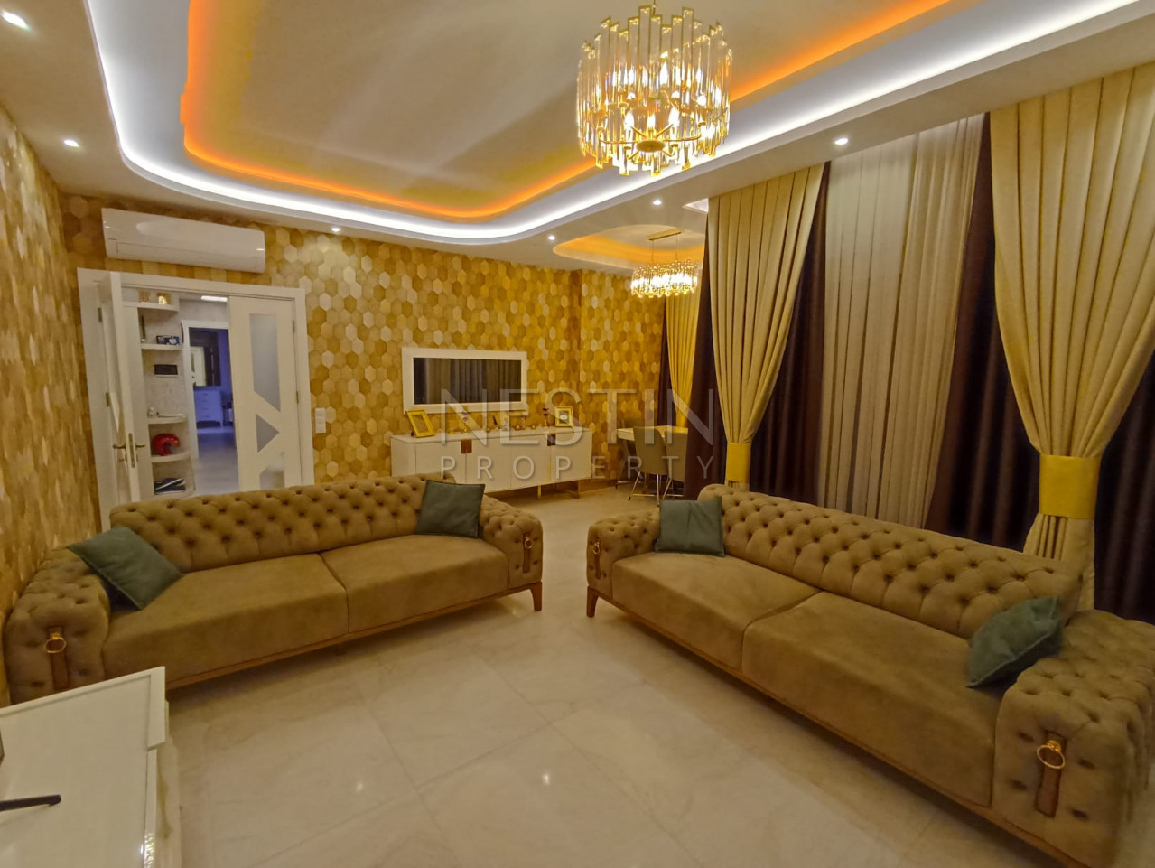 Стильная квартира 3+1 в хорошем комплексе района Махмутлар фото 15