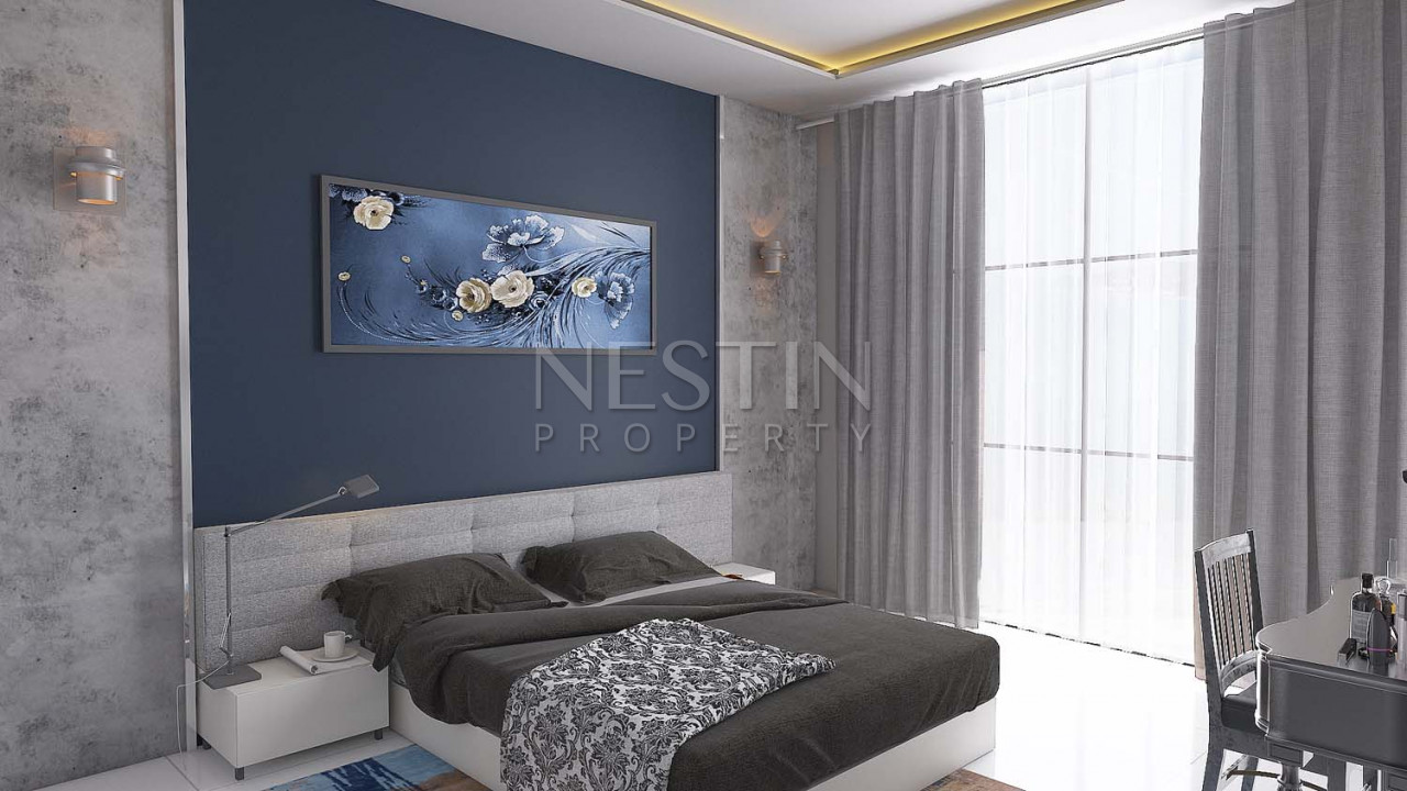 Квартиры 1+1 и 2+1 в новом комплексе на этапе строительства в районе Оба фото 8