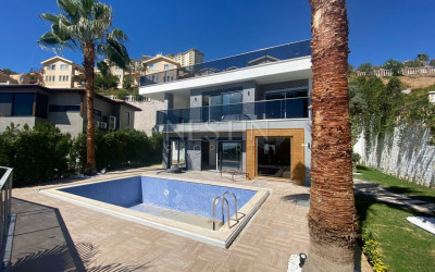 Вилла 3+1 в районе Каргыджак с красивым видом на море и горы фото 12