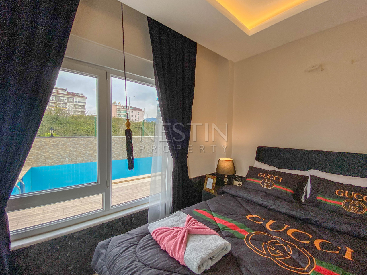 Квартира садовый дуплекс 3+1 в районе Кестель в 150 м от моря фото 26