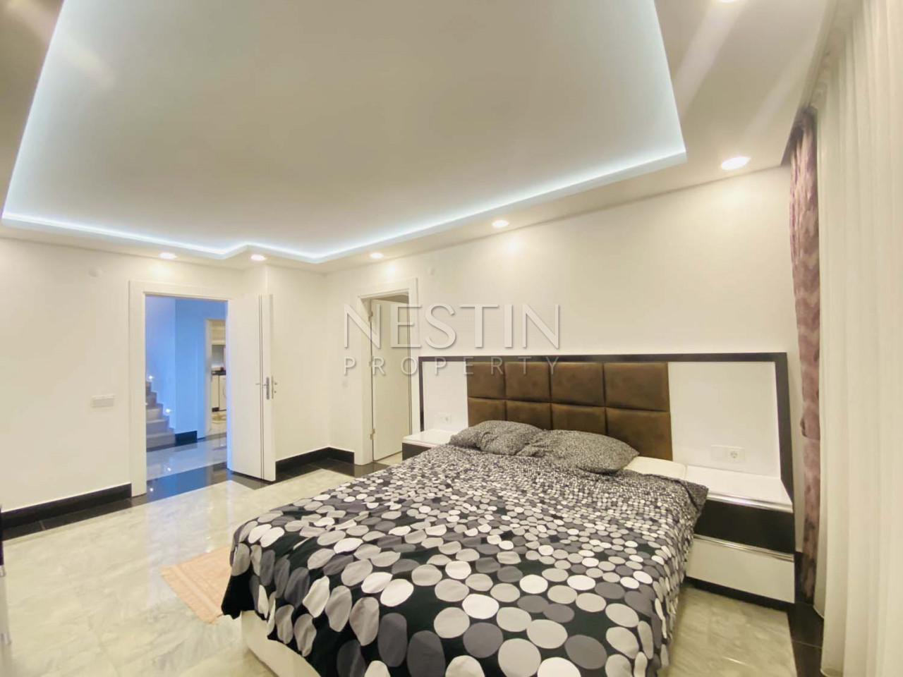 Вилла 5+1 в районе Каргыджак с красивым видом на море и горы фото 20