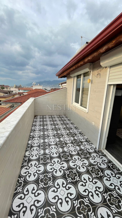 Квартира пентхаус 3+1 в районе Оба, в 150 м от Средиземного моря фото 1