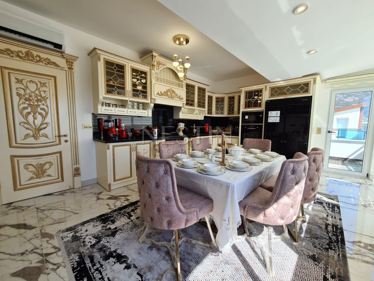 Шикарный пентхаус 5+1 в районе Махмутлар с видом на море и горы фото 23