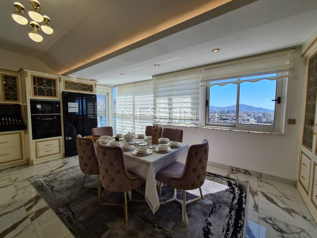 Шикарный пентхаус 5+1 в районе Махмутлар с видом на море и горы фото 25