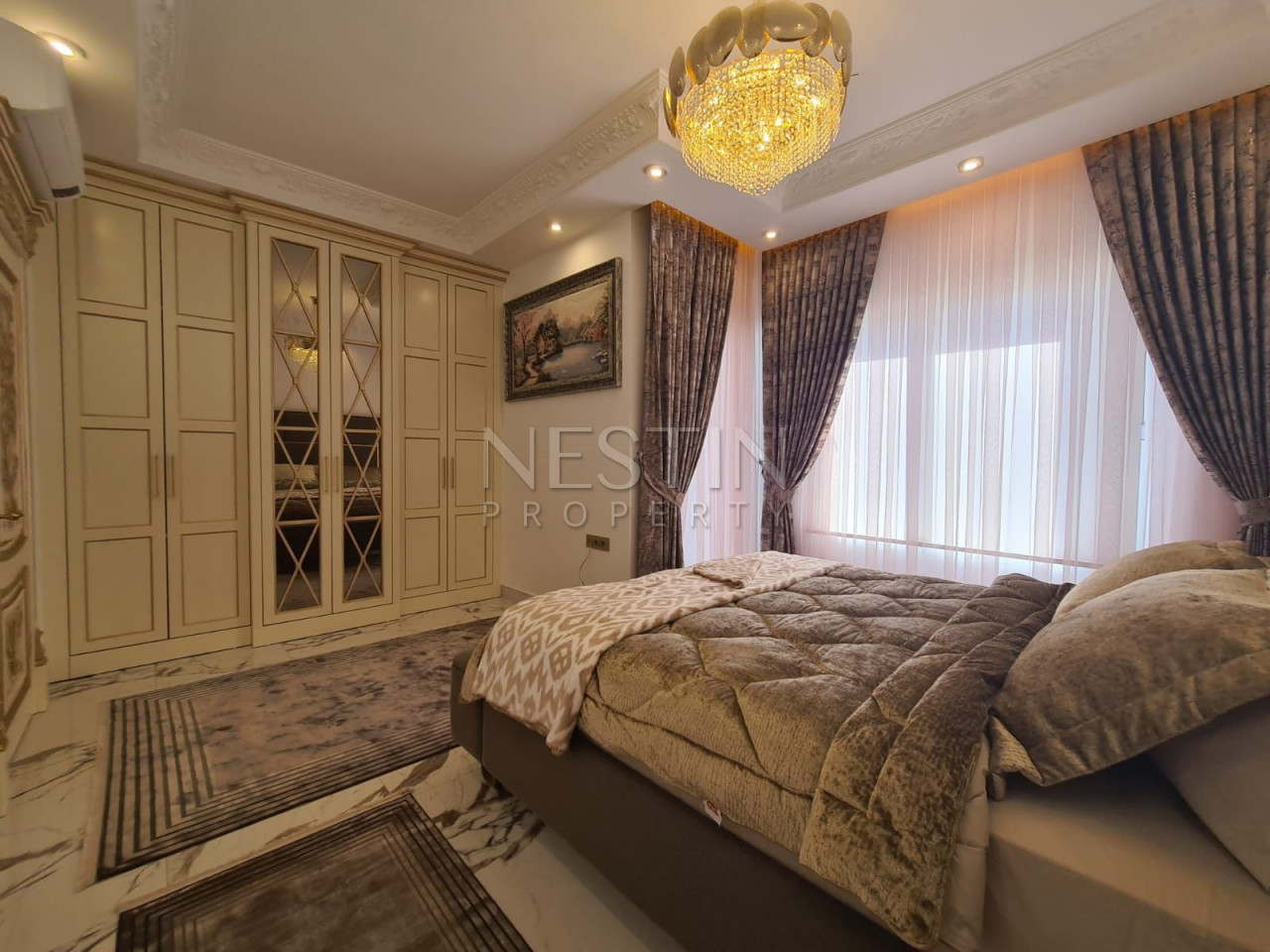 Шикарный пентхаус 5+1 в районе Махмутлар с видом на море и горы фото 34