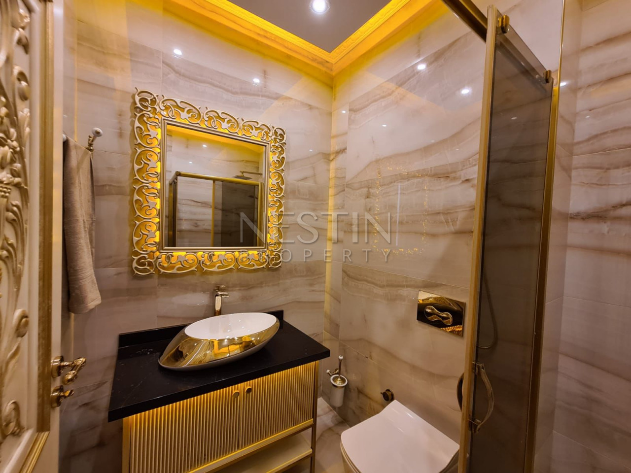 Шикарный пентхаус 5+1 в районе Махмутлар с видом на море и горы фото 49