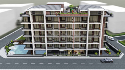 Новый жилой комплекс на этапе строительства в центре города Аланья фото 9