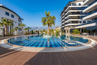 Уютный садовый дуплекс 3+1 в комплексе района Каргыджак фото 1