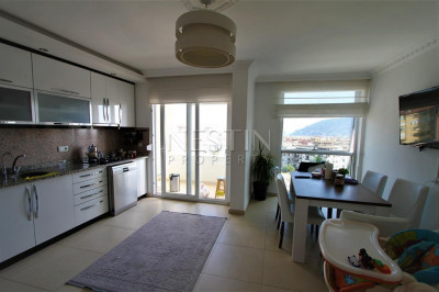 Квартира пентхаус 5+1 в городе Аланья с видом на море и крепость фото 7