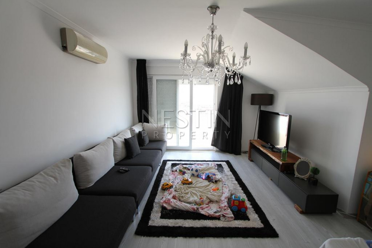 Квартира пентхаус 5+1 в городе Аланья с видом на море и крепость фото 20