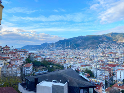 Квартира 3+1 в городе Аланья с красивым видом на горы фото 20