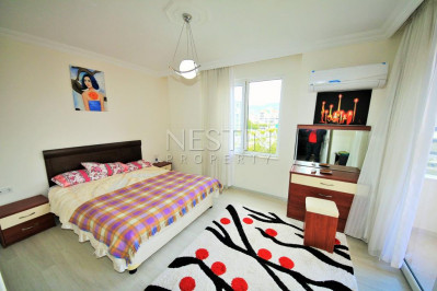 Светлая квартира 2+1 в районе Тосмур, в 300 м от Средиземного моря фото 13