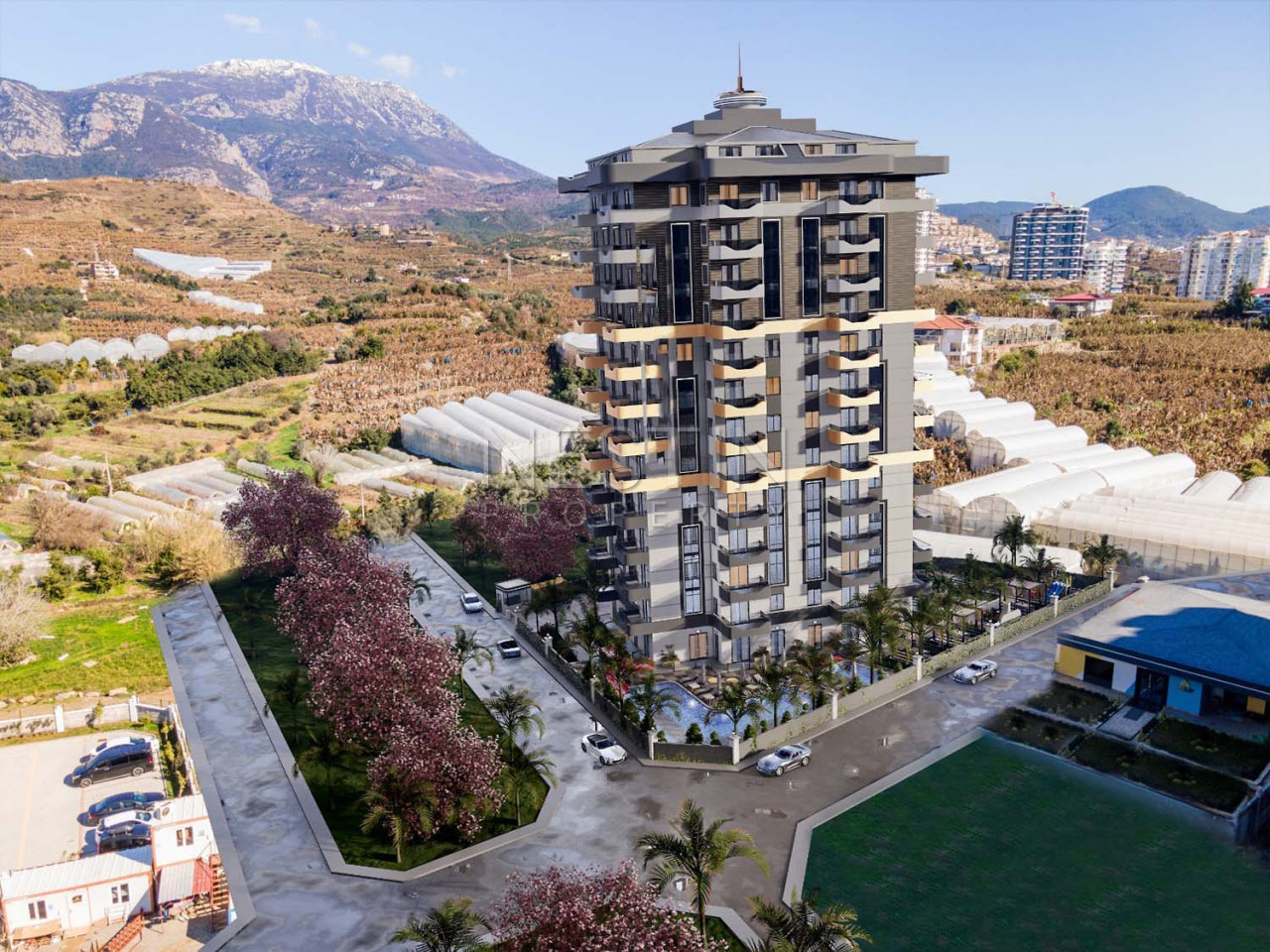 Новый жилой комплекс в районе Махмутлар на этапе строительства фото 2