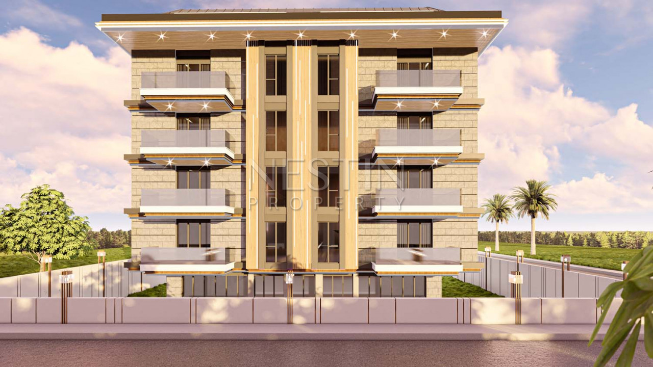 Квартиры 1+1 и 2+1 в новом комплексе в центер Алании на этапе строительства фото 2