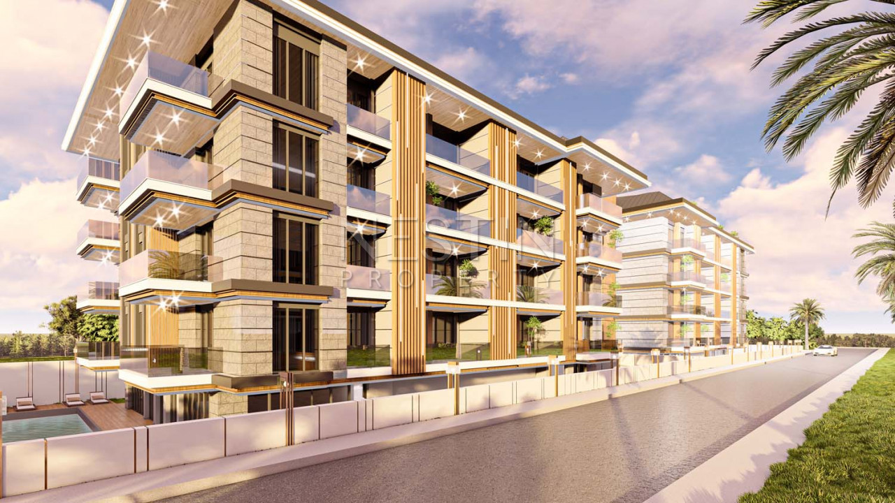 Квартиры 1+1 и 2+1 в новом комплексе в центер Алании на этапе строительства фото 4