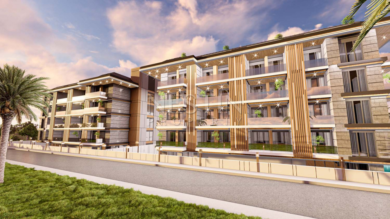 Квартиры 1+1 и 2+1 в новом комплексе в центер Алании на этапе строительства фото 5