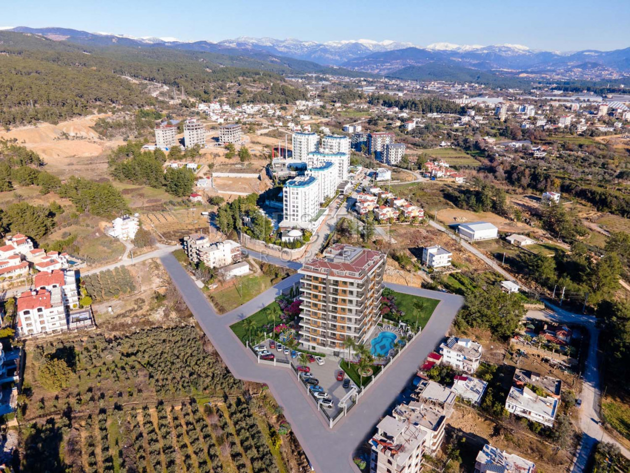 Новый жилой комплекс на этапе строительства в районе Авсаллар фото 17