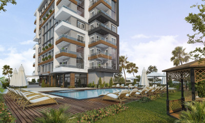 Квартира 1+1 в комплексе на этапе строительства в районе Авсаллар фото 4